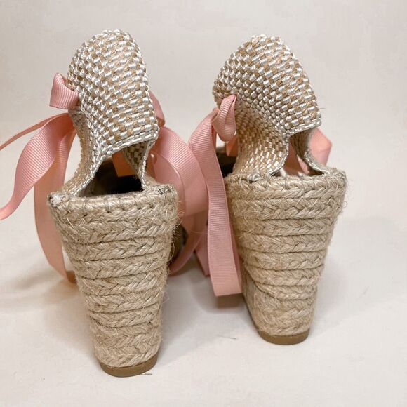 Vidorreta Chevron Colorful Lace Up Espadrilles Size 39 - Picture 3 of 11